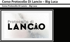 Protocollo di lancio big luca